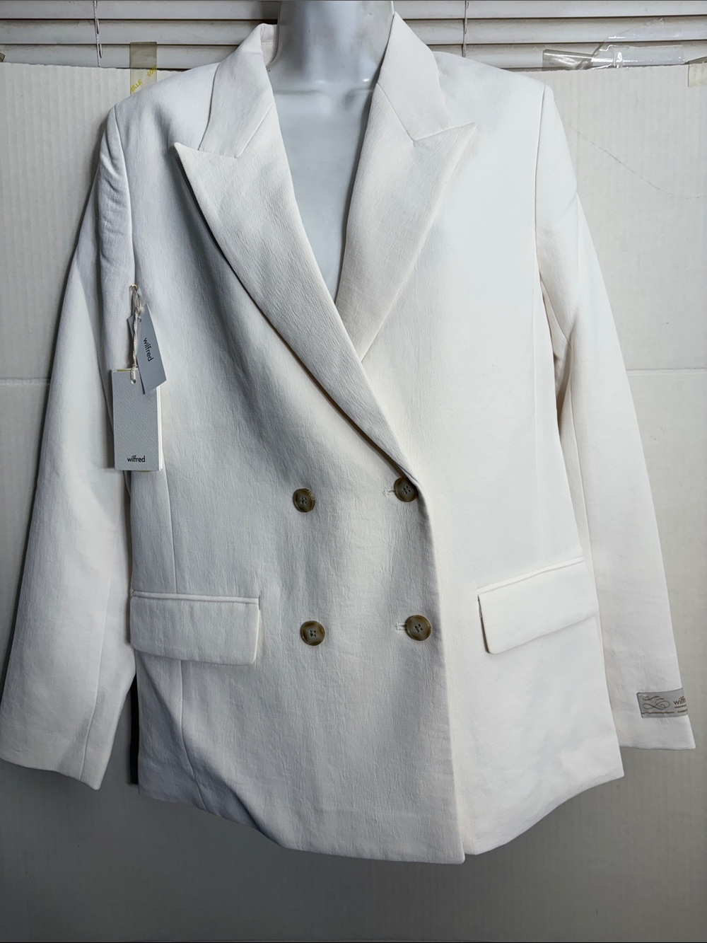 Aritzia Wilfred color light birch Destiny Blazer 1398 - Picture 1 of 6